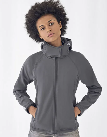 Women’s Hooded Softshell BCJW937