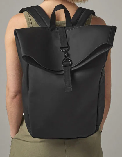 Matte PU Roll-Top Backpack BG335