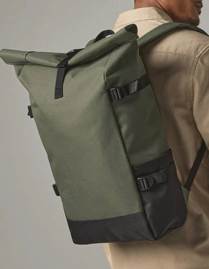 Block Roll-Top Backpack BG858