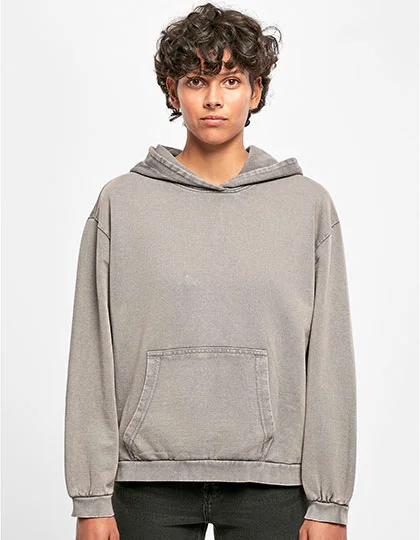 Ladies’ Acid Washed Oversize Hoody BY194