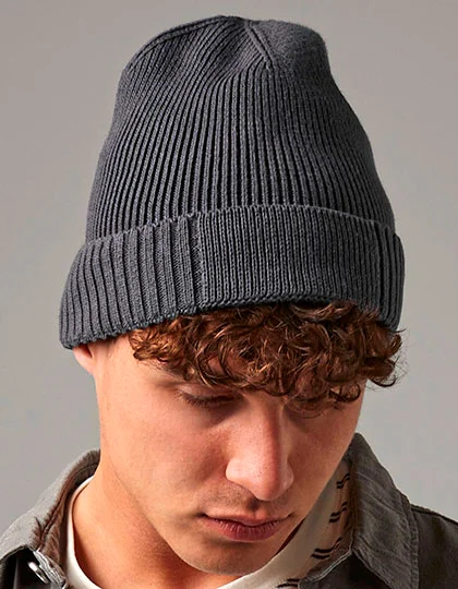 Organic Cotton Engineered Patch Beanie CB438N