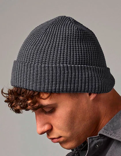 Organic Cotton Waffle Beanie CB52N