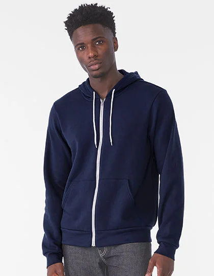 Unisex Poly-Cotton Fleece Full-Zip Hoodie CV3739