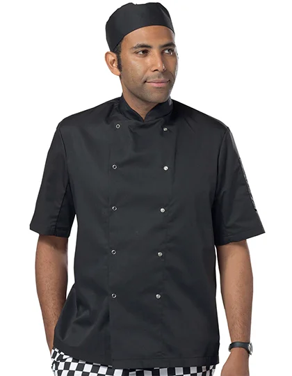 Short Sleeve Snap Stud Fastening Jacket DL008S