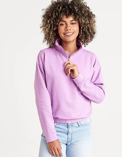 Women’s Cropped 1/4 Zip Sweat JH037