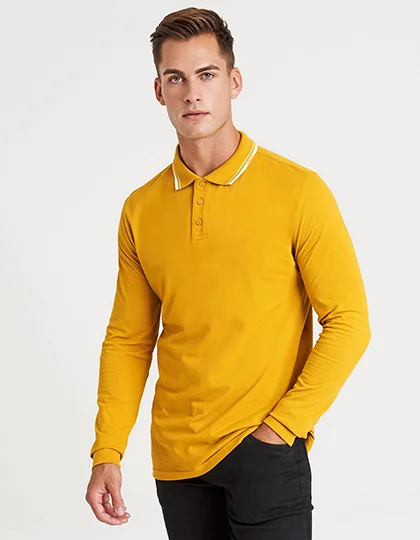 Long Sleeve Tipped 100 Polo JP103