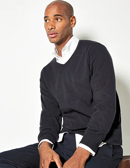 Regular Fit Arundel V-Neck Sweater K352