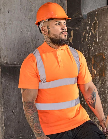 High-End Polycotton Hi-Vis Polo Shirt Cambridge KX075