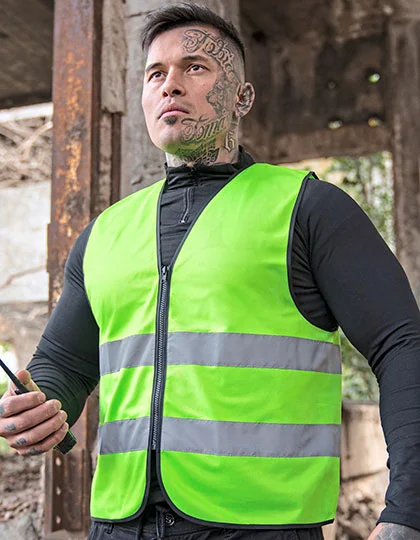 Hi-Vis Safety Vest Cologne With Front Zipper KX217