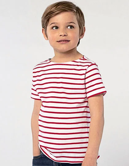 Kids’ Round Neck Striped T-Shirt Miles L01400