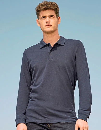 Men’s Long-Sleeve Piqué Polo Shirt Perfect L02087