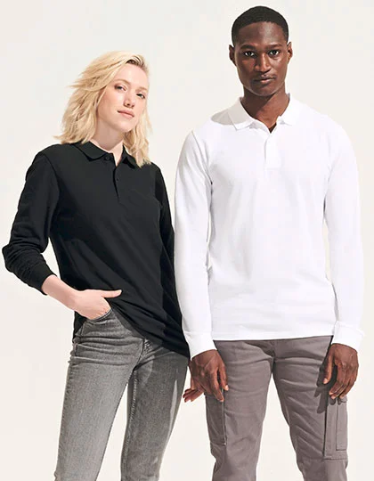 Unisex Long Sleeve Polo Shirt Planet L04241