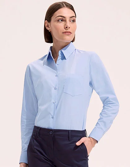 Popeline-Blouse Executive Long Sleeve L621