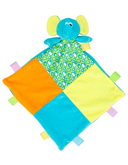 Baby Multi Coloured Comforter With Rattle MM701