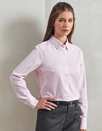 Women’s Cotton Rich Oxford Stripes Shirt PW338