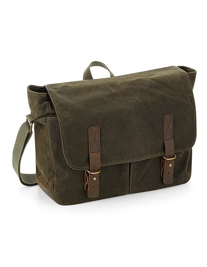 Heritage Waxed Canvas Messenger QD653
