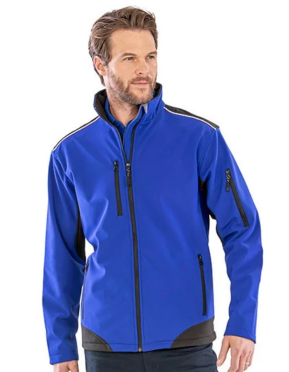 Ripstop Soft Shell Workwear Jacket With Cordura Panels RT124