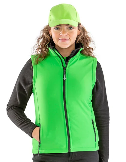 Women’s Printable Softshell Bodywarmer with Recycled Fleece Inner RT232F