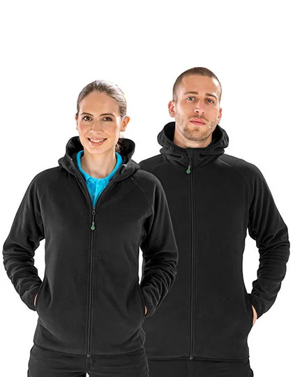 Recycled Hooded Microfleece Jacket RT906