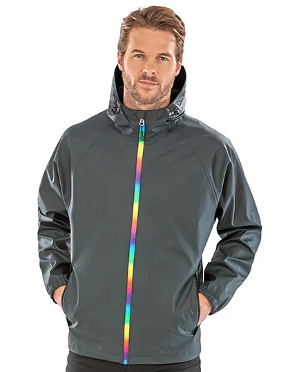 Rainbow Prism PU Waterproof Jacket With Recycled Backing RT908