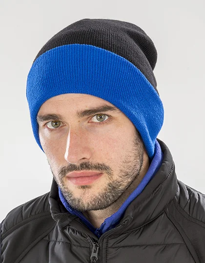 Recycled Black Compass Beanie RT930