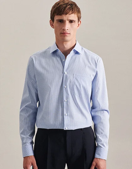 Men’s Shirt Regular Fit Check/Stripes Long Sleeve SN193600