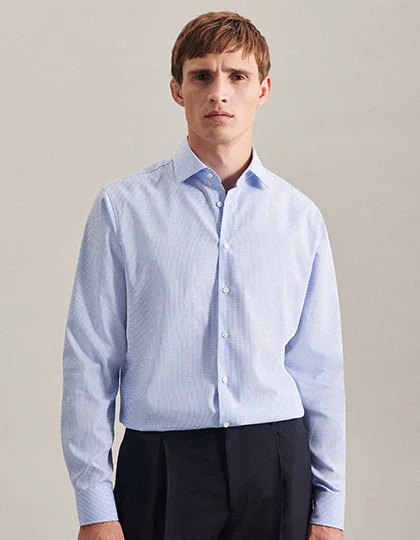 Men’s Shirt Slim Fit Check/Stripes Long Sleeve SN693600