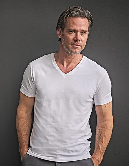 Stretch V-Neck Tee TJ401