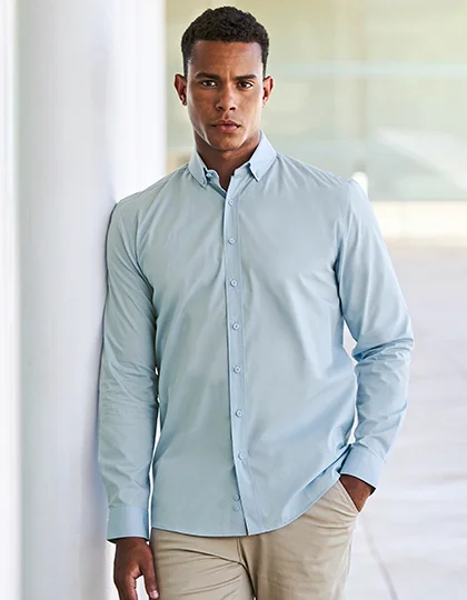 Men’s Long Sleeved ’Cotton Feel’ Coolplus® Shirt W582