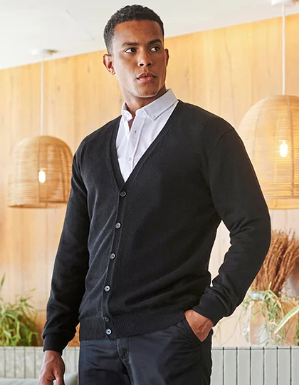 Men’s Lightweight V-Neck Cardigan W722