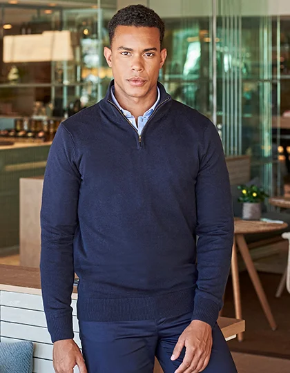 Men’s Quarter Zip Jumper W729