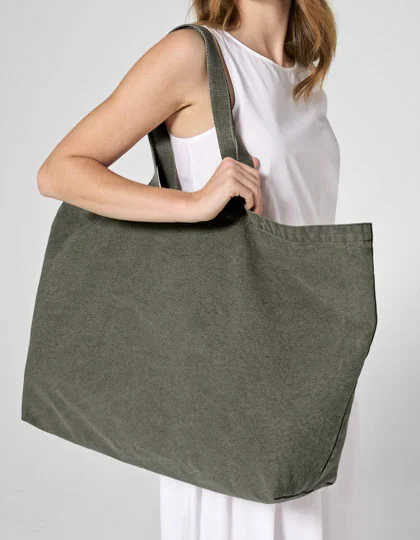 Garment Dyed Oversized Tote Bag WM348