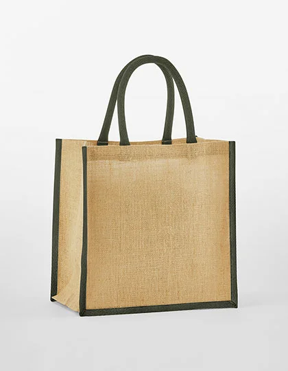 Natural Starched Jute Mini Gift Bag WM477
