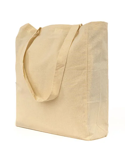 Cotton Bag Side Fold Long Handles XT95