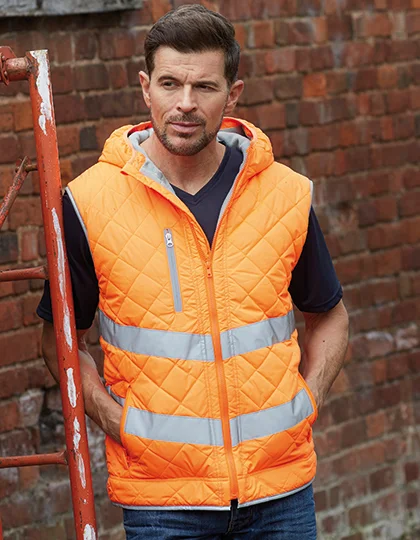 Hi-Vis Kensington Hooded Gilet YK007